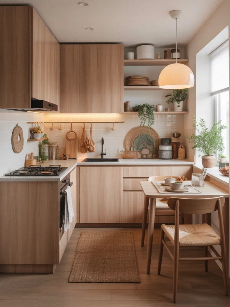 L-shaped kitchen