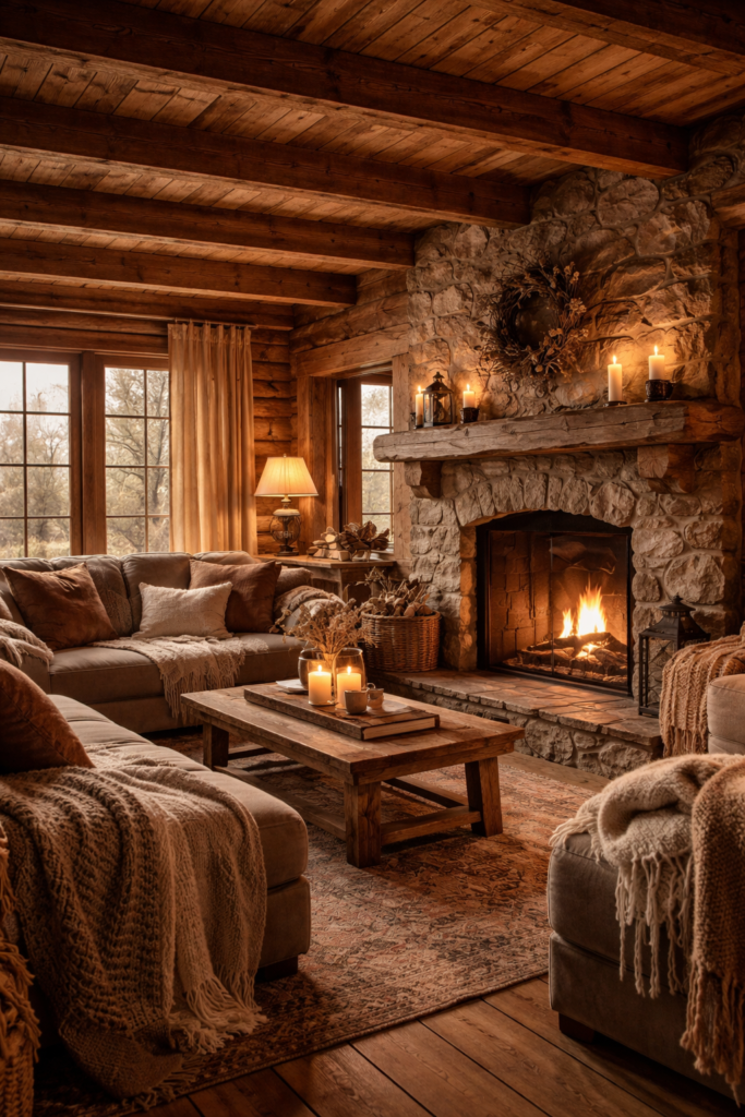 warm living room