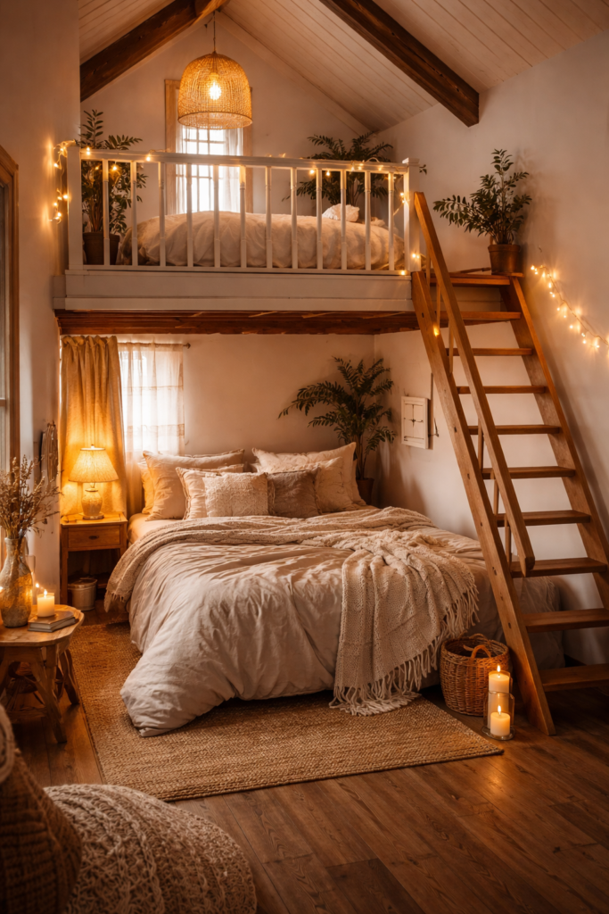 Mezzanine in a bedroom