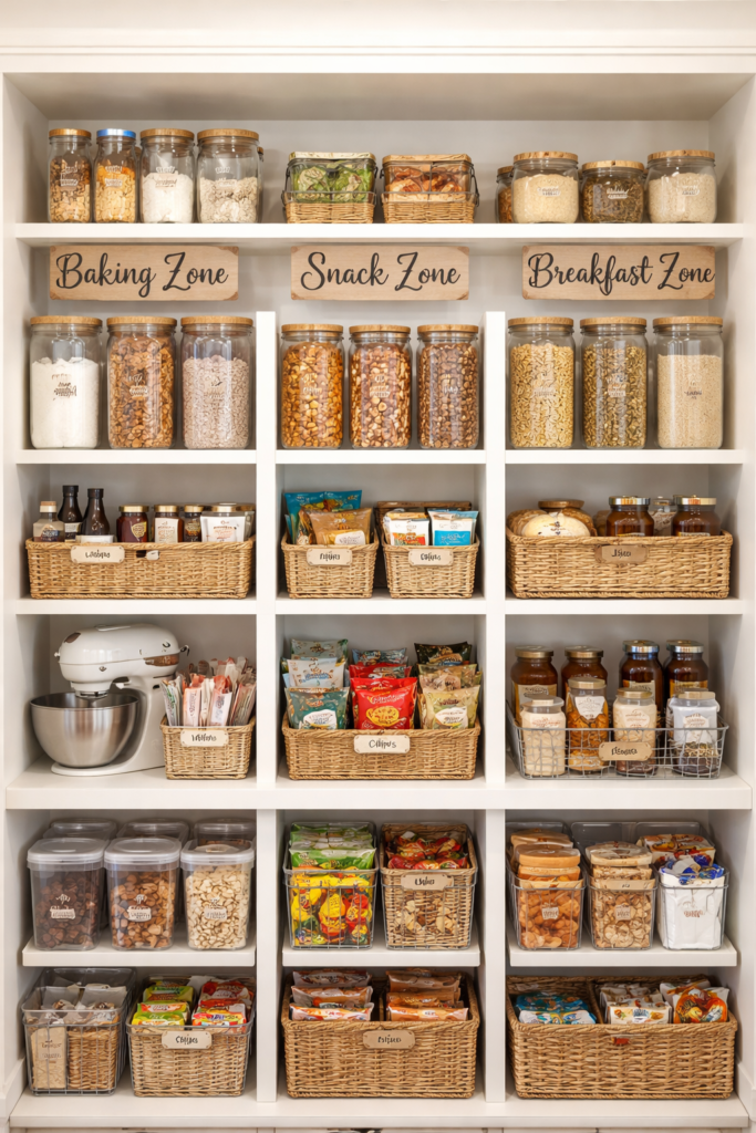 Pantry with baking zone