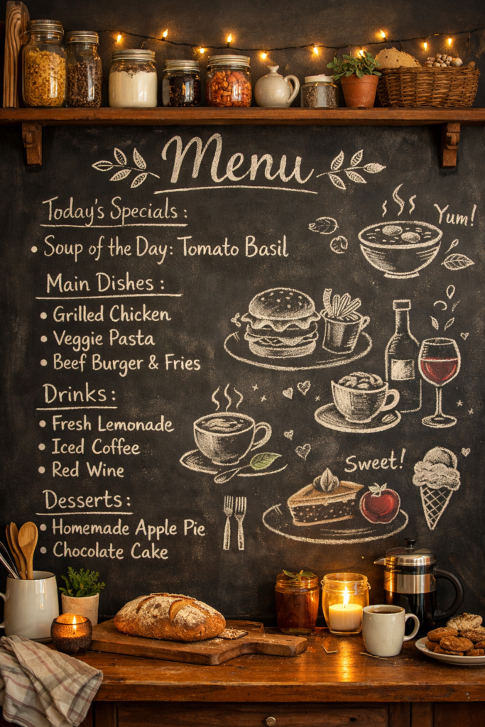 kitchen chalkboard paint