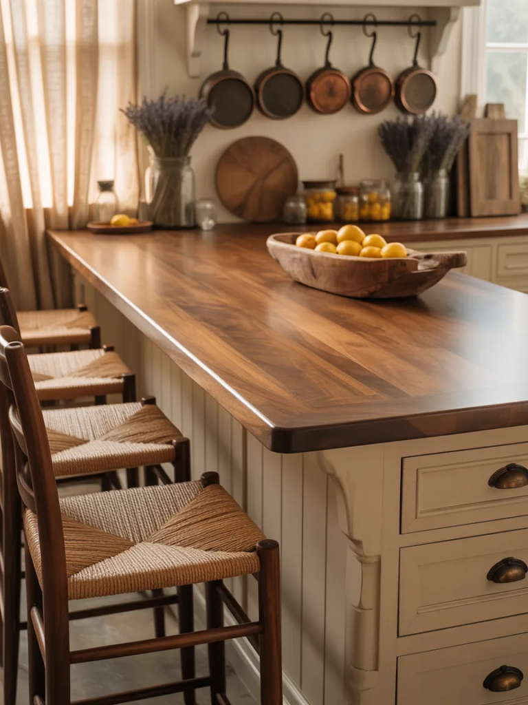 idées de cuisine de campagne chic.