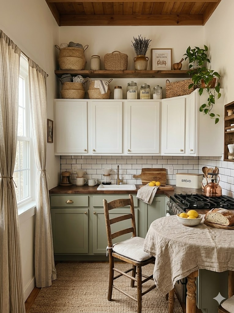 idées de cuisine de campagne chic.