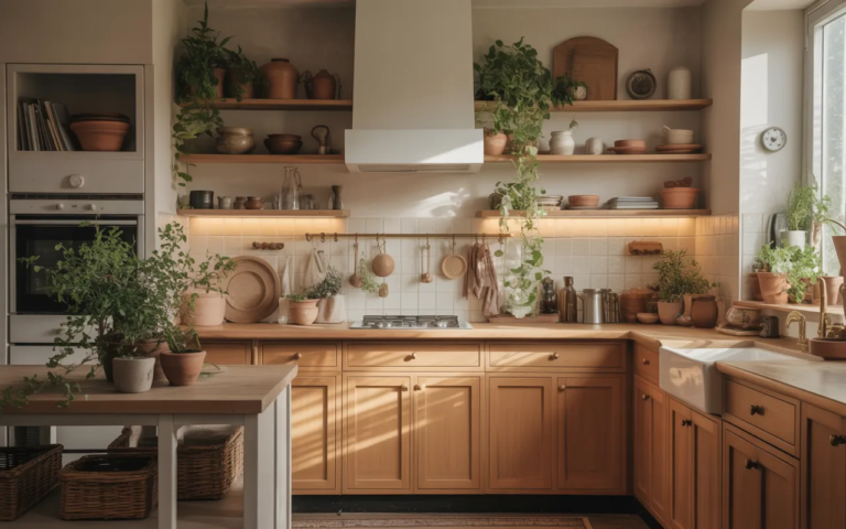 idées de cuisine cocooning chaleureuse