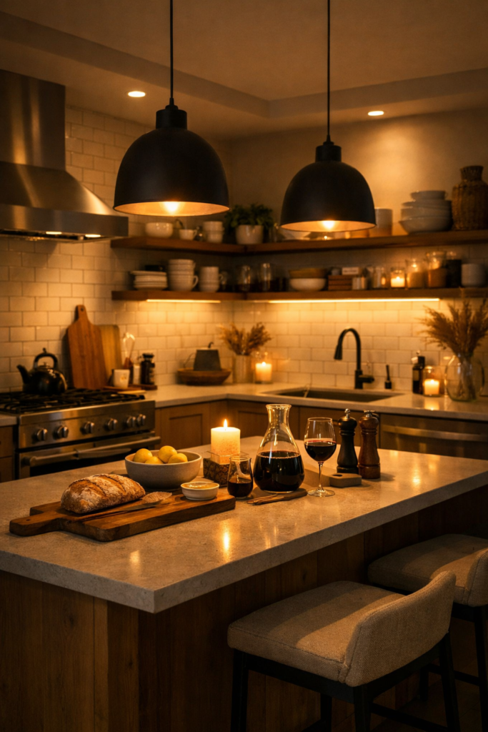 conseils d’éclairage de cuisine pour un espace lumineux