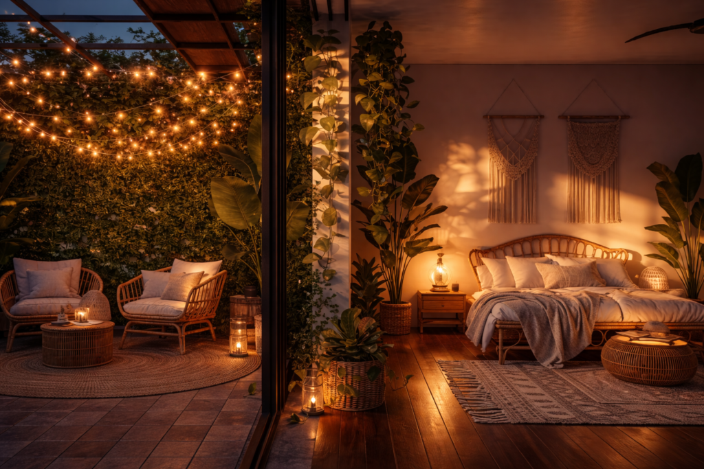 Idées de décoration cosy avec du mobilier en rotin