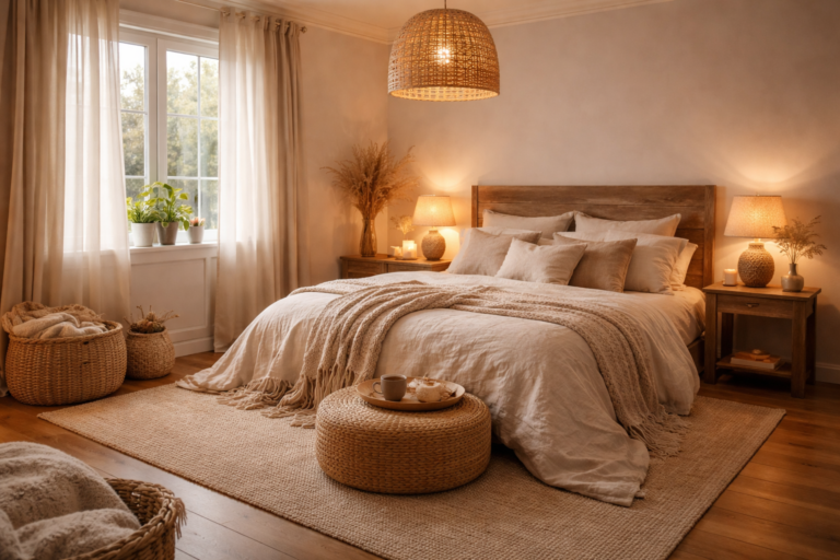 Havre de douceur cocooning pour le lit