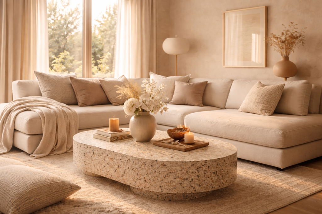 idées déco cosy terrazzo